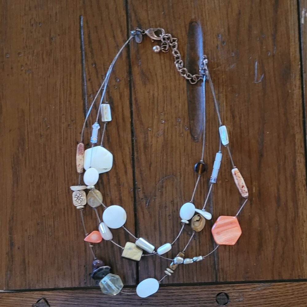 Fun, Chico's beaded necklace like new!